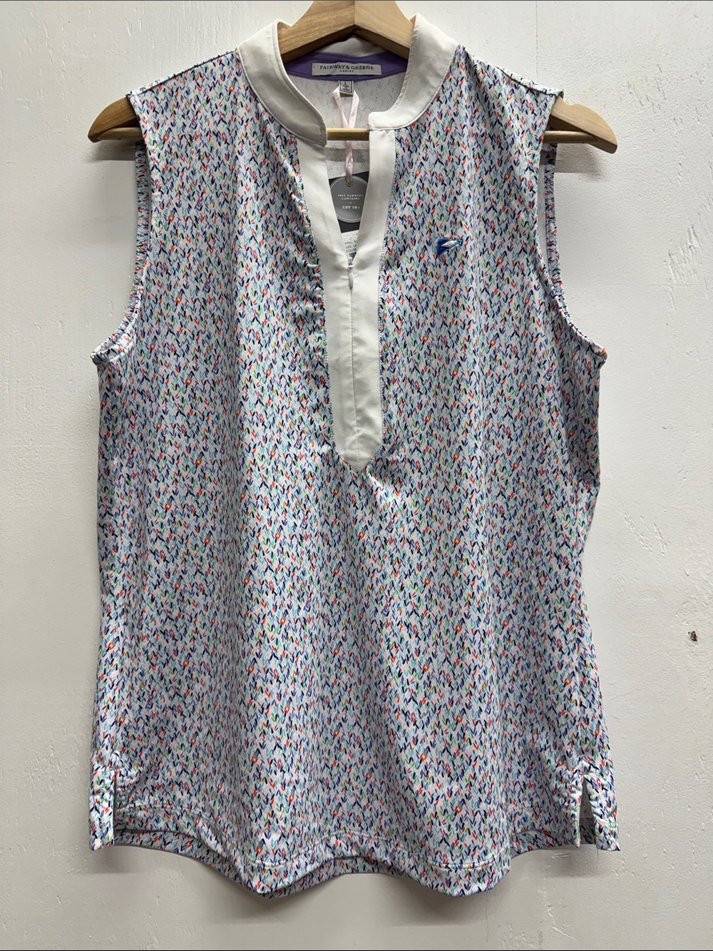 Fairway & Greene April Sleeveless polo shirt sz L